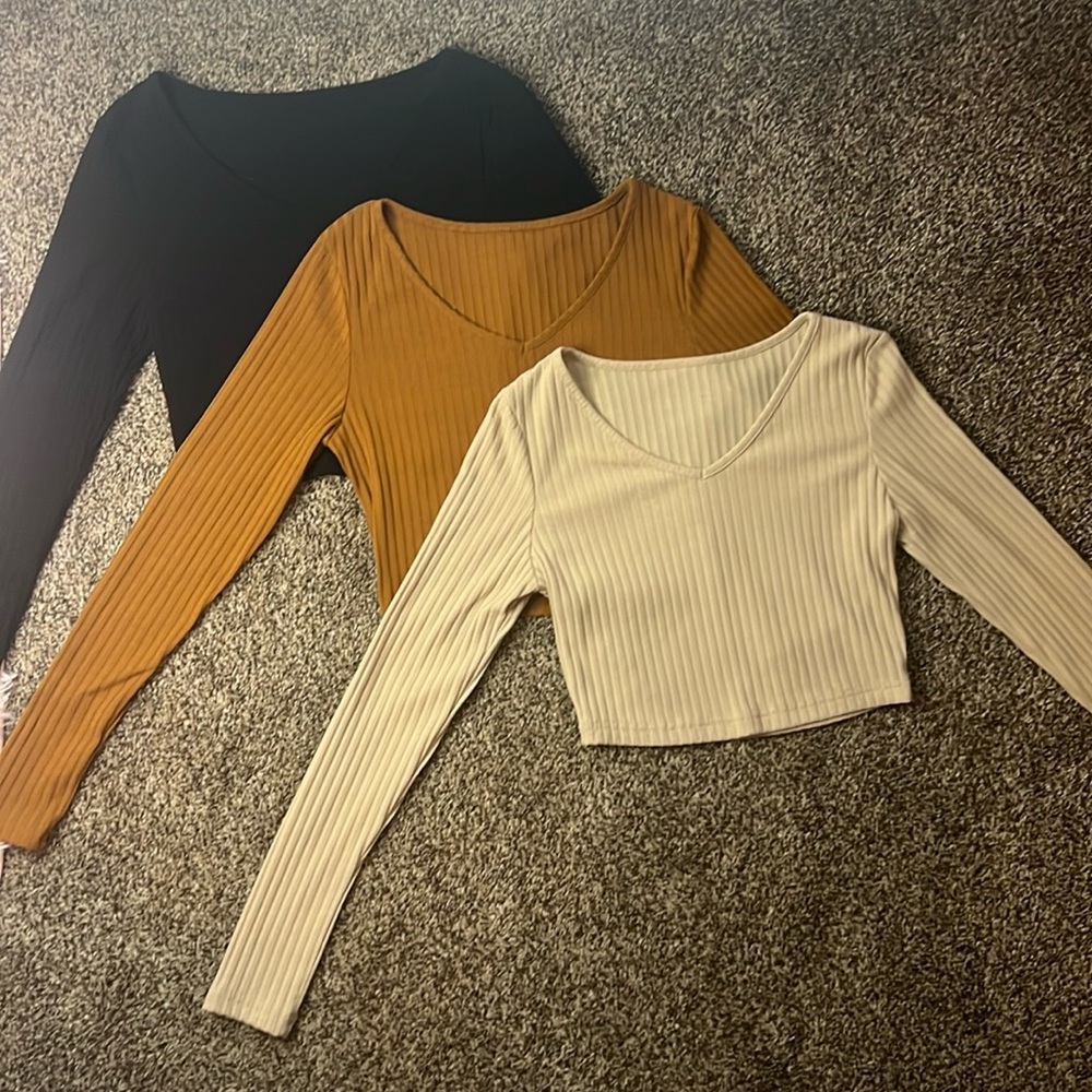 3 set long sleeve SHEIN shirts